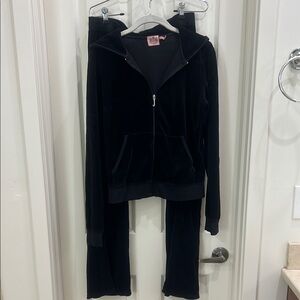 Juicy Couture Black Velour Tracksuit